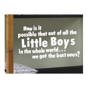 ... Wall Sticker Art Inspirational Decal Quote Little Boy Brother Room B31