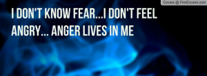 Don Feel Angry Anger Lives Facebook Quote Cover