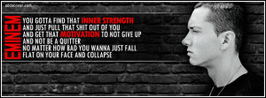 Inspiration From Eminem on FB Covers with Quotes