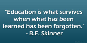Skinner Quote...