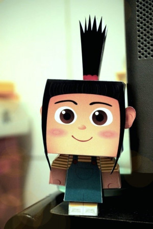 ... agnes from despicable me so much i decided to make a papertoy of agnes
