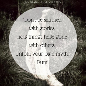 Inspirational Rumi Quote Poster with Black and White Photography by ...