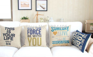 quotes English heavy cotton pillowcase creative positive energy ...