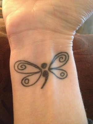 Semicolon Butterfly On Wrist picture
