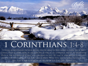 Corinthians 1:4-8 – Papel de Parede Imagem