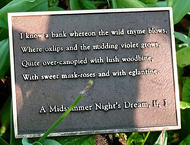 All About The Shakespeare Garden