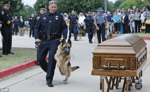 police dog funeral
