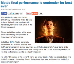 ... (20) Gallery Images For Doctor Who Quotes Matt Smith Regeneration