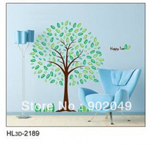 3pcs-lots-50x70cm-modern-wallpaper-enjoying-life-quotes-Happy-Tree ...