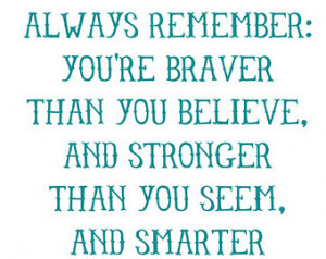 Always Remember /// A.A. Milne quot e print ...
