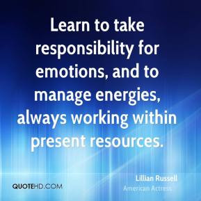 lillian russell actress learn to take responsibility for emotions and