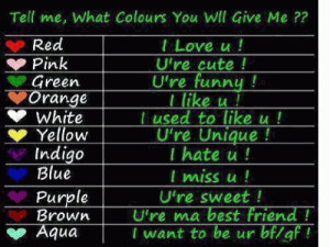 What color will you give me~