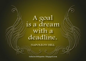 Go for your goals and dreams!