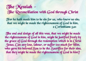 The Messiah - The Reconciliation with God through Christ