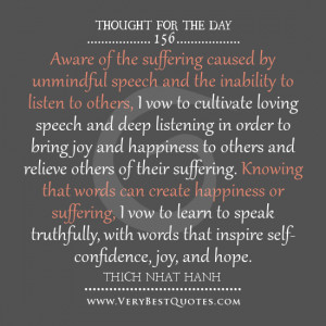 practicing deep listening, happiness quotes, bring joy to others ...