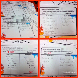 Using bell ringers and exit slips in class for quick writes.