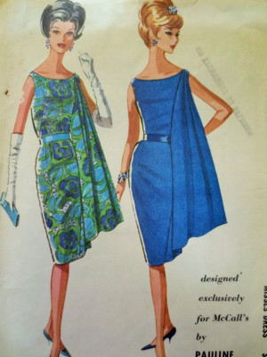 Vintage McCall's 6599 Sewing Pattern, Pauline Trigere, 1960s Dress ...