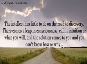 Inspirational with Quote on Solution by Albert Einstein