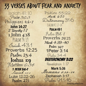 33 Verses about Fear and Anxiety to Remind Us: God is in Control