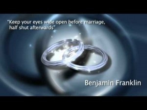 Funny Benjamin Franklin quote about marriage