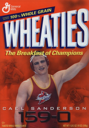 Cael Sanderson, gold medalist and proud Cyclone. We named our youngest ...