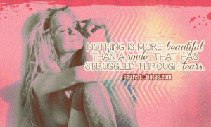 Nothing is more beautiful than a smile that has struggled through ...