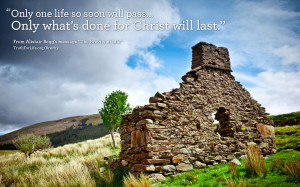 ... quote from alistair begg in a message entitled the brevity of life