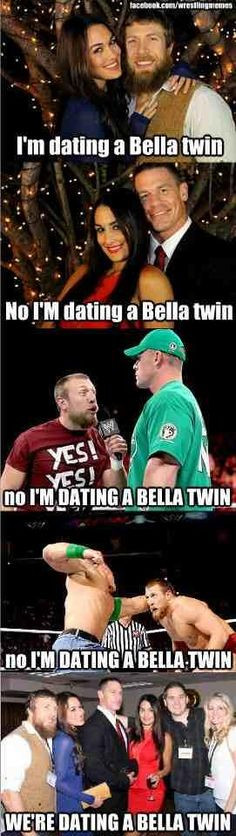 The Bella Twins!! Daniel Bryan and John Cena LOL More