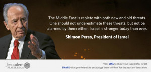 Famous Quotes About Israel : Shimon Peres : Mike Evans : Jerusalem ...