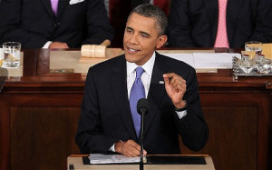 President Barack Obama delivers his jobs plan. Photo: GETTY