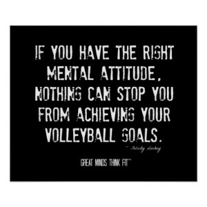 Volleyball Motivational Poster 003 - Grunge