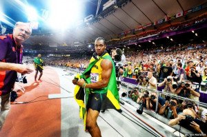 Photo taken by Usain Bolt on photographer Jimmy Wixtrom's camera of ...