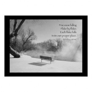 Snow Bench in Silence Print
