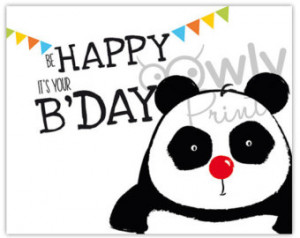 Funny Panda Birthday Pictures Pdf panda happy birthday print