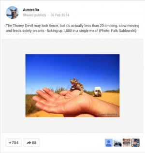 Tourism Australia has tailored its image strategy to its Google+ ...