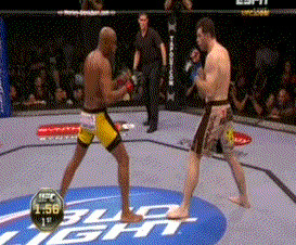 UFC 101 Anderson Silva Pimp Slaps Forrest griffin