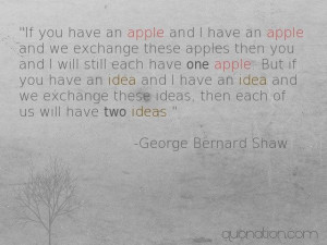 single idea is stagnant, ideas free flowing is alive and creates ...