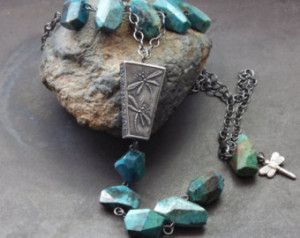 Anne Choi bead necklace dragonfly b ead necklace chrysocolla necklace ...
