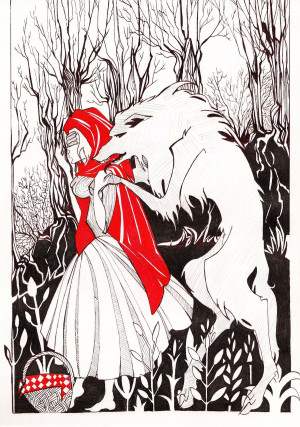 Little Red Riding Hood_ by MadCheshCat