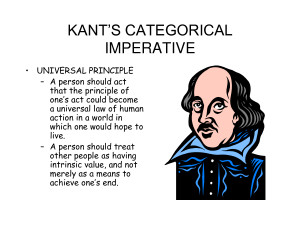Kant’s Categorical Imperative: Summary & Analysis
