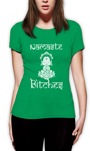 Namaste-Bitches-Women-T-Shirt-Rude-Funny-Yoga-Clothing-Workout-Quotes ...