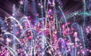 Purple Fireworks Twitter Backgrounds