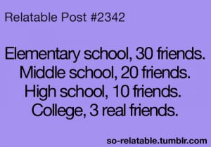 ... college Friendship high school life quotes teen quotes elementary