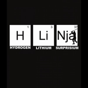 ... » Nja (Ninja) Surprisium - The Element of Surprise - Nerdy T-Shirt