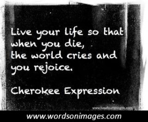 cherokee inspirational quotes
