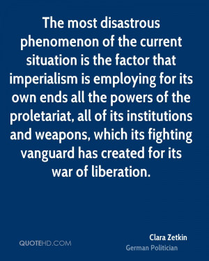 Clara Zetkin War Quotes