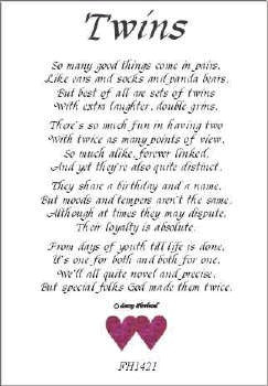 Twins Poem