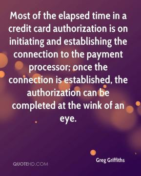 Most of the elapsed time in a credit card authorization is on ...