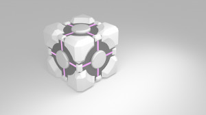 Free Aperture Companion Cube 3d Model Portal Companion Cube With