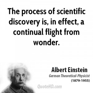The process of scientific discovery is, in effect, a continual flight ...